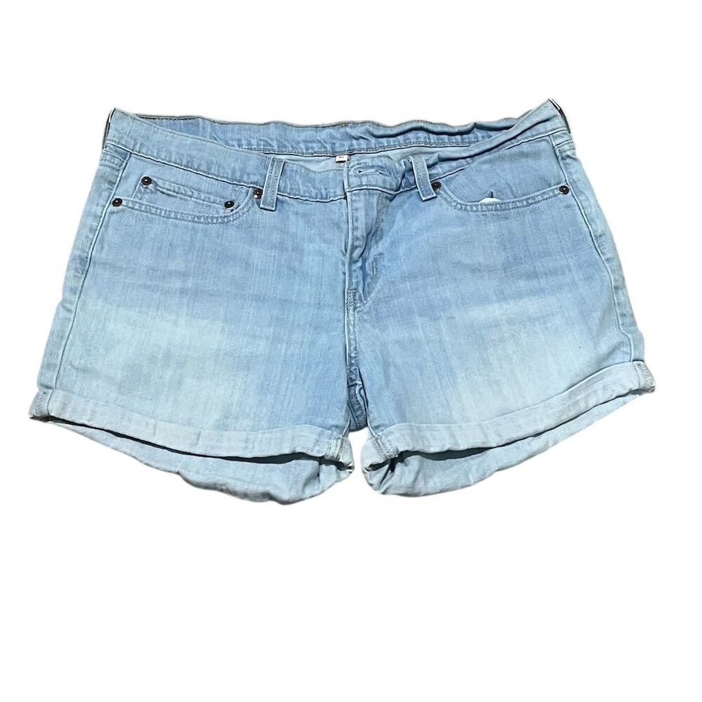 Levi's Women's Cuffed Denim Jean Shorts Blue Size 32